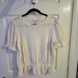 Lucky brand size S shirt, cream colored.